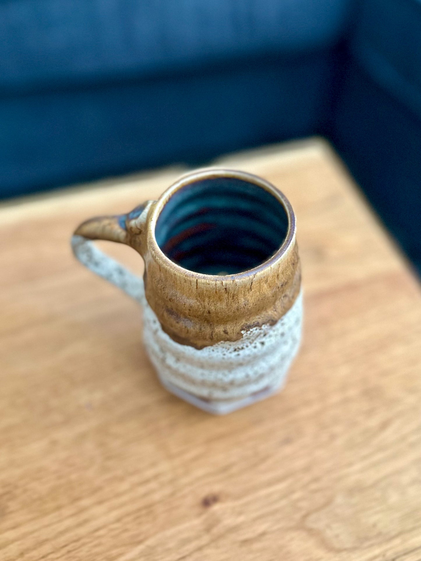 WINTERWOOD + BROWN WAVY MUG