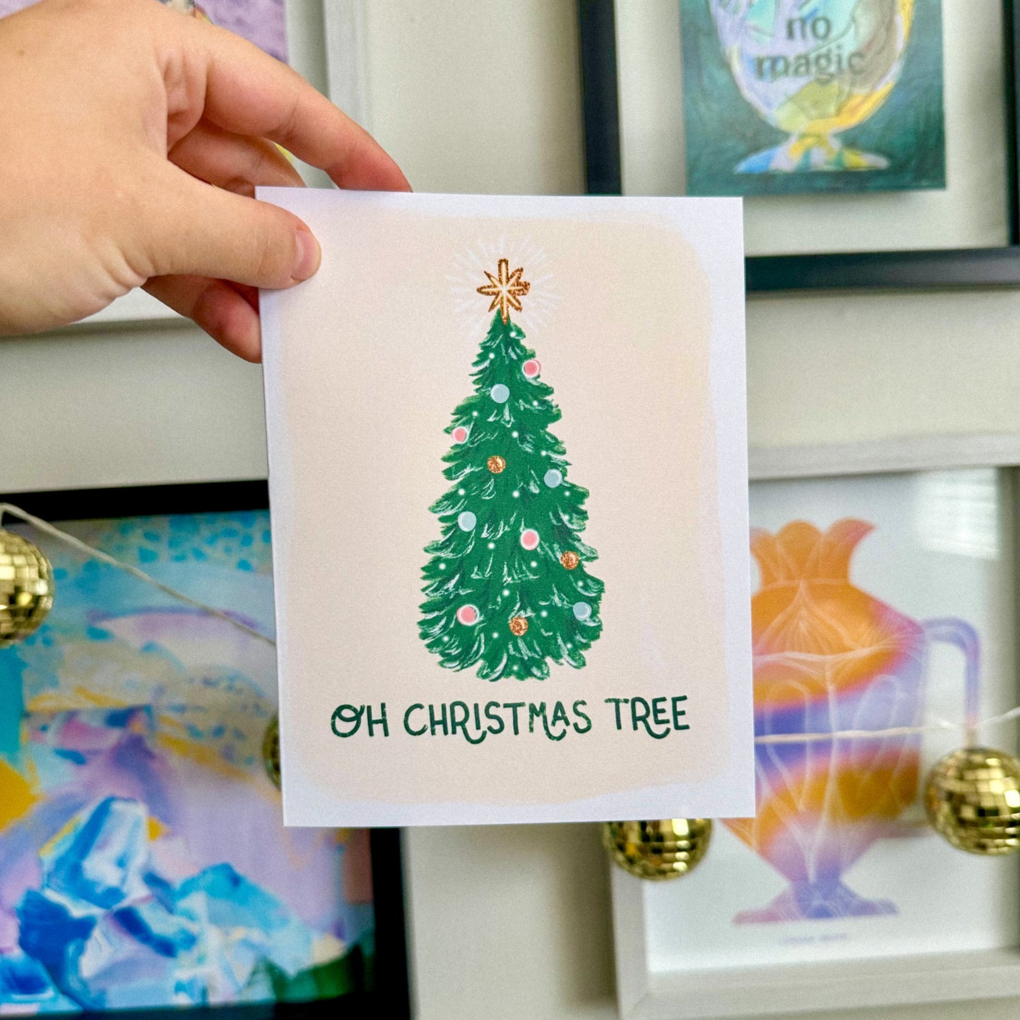 OH CHRISTMAS TREE CARD