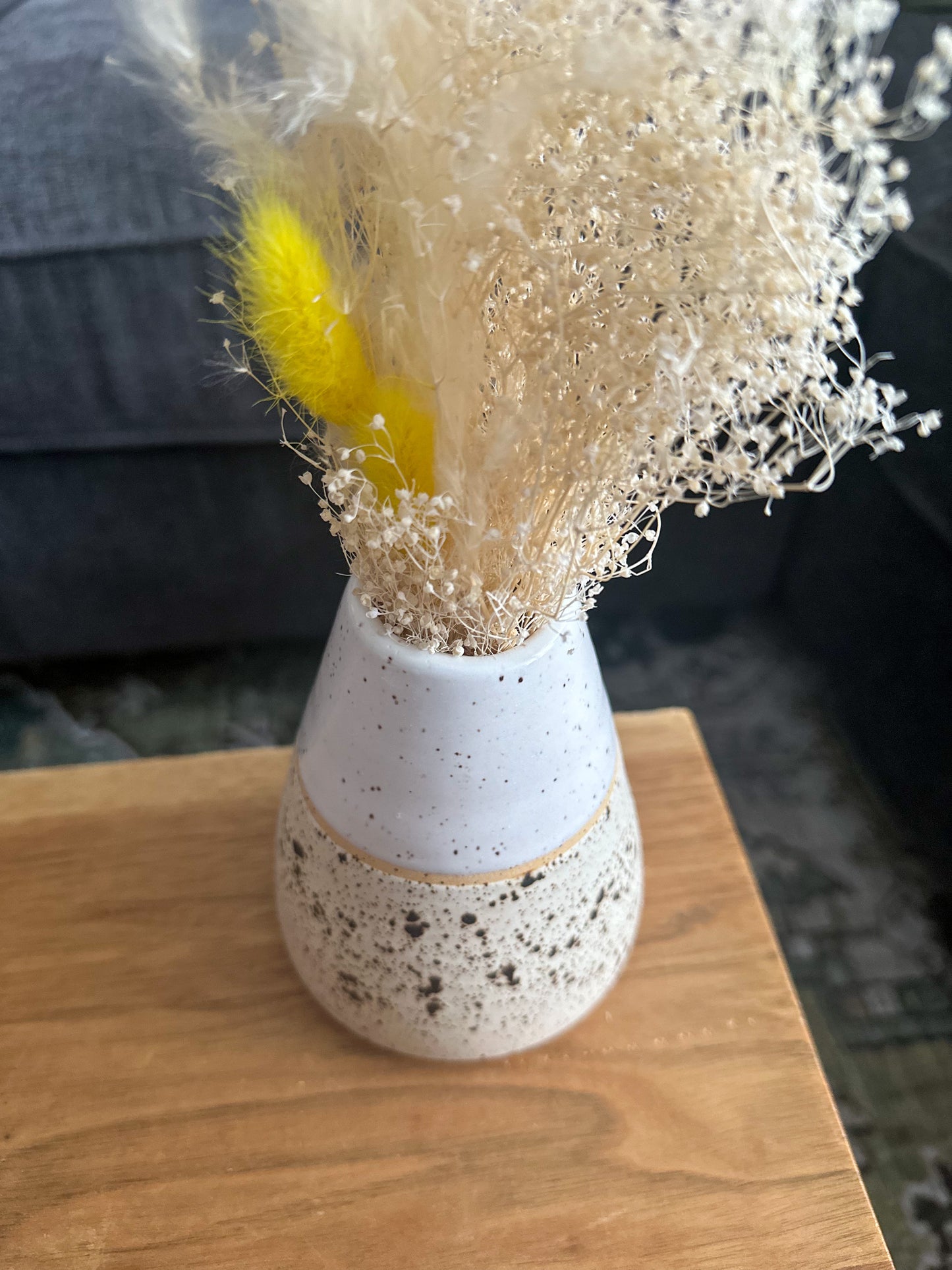 WINTERWOOD + WHITE DUOTONE BUD VASE