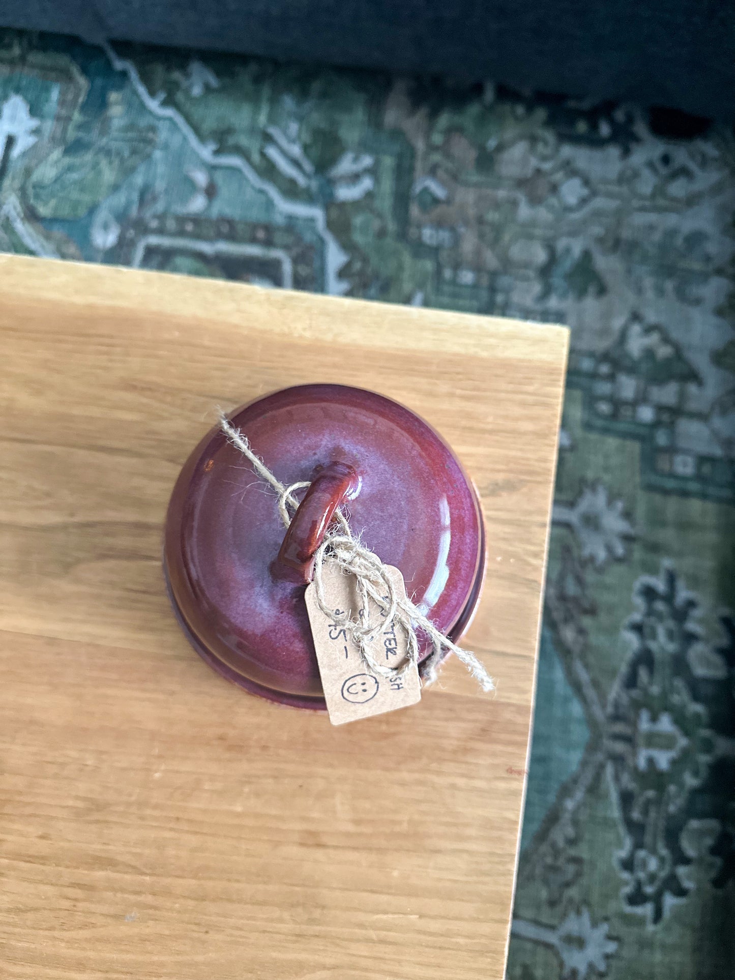 SMOKEY MERLOT BUTTER DISH