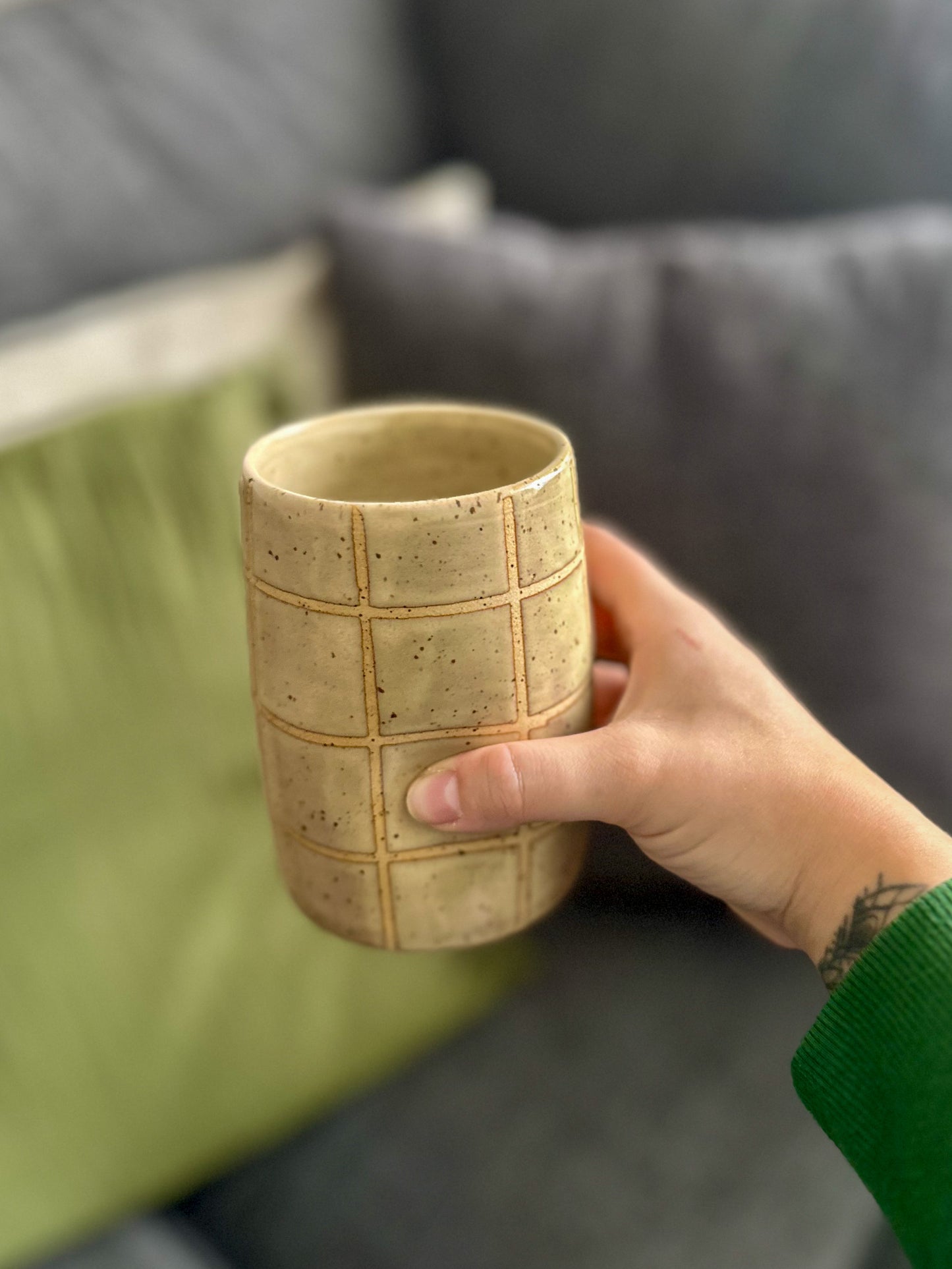 BIRCH GRID THUMB CUP