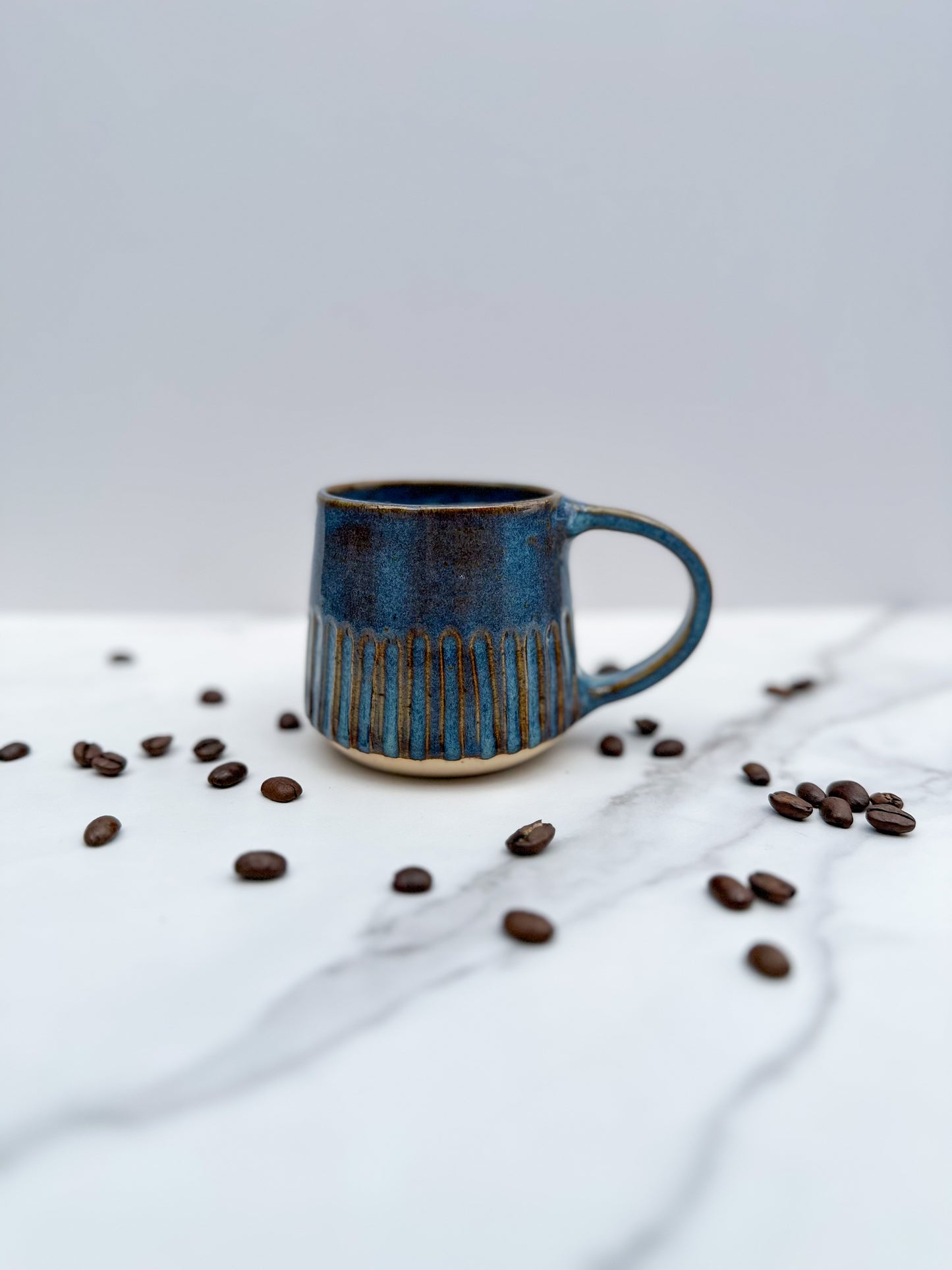 HEY SHORTY MUG - FLUTED DEEP SEA