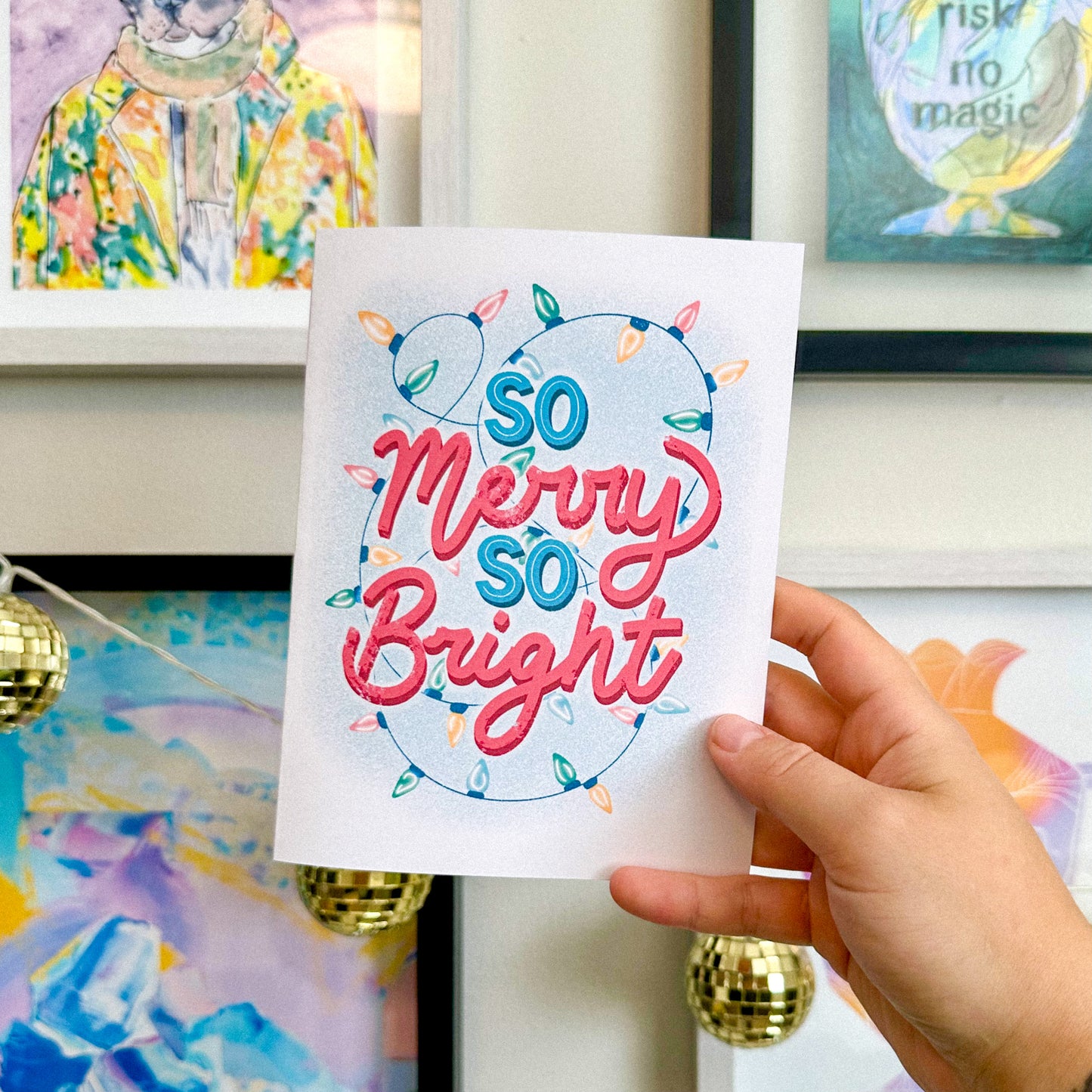 SO MERRY SO BRIGHT CARD