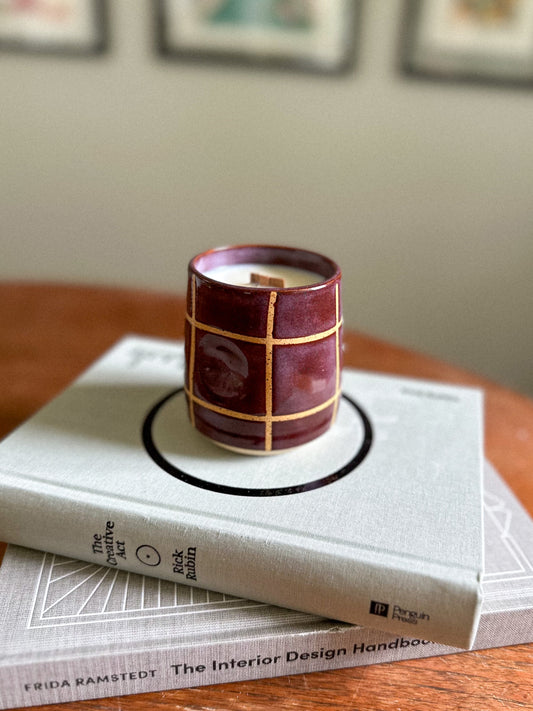 MERLOT GRID VESSEL - LAVENDER + SEA SALT