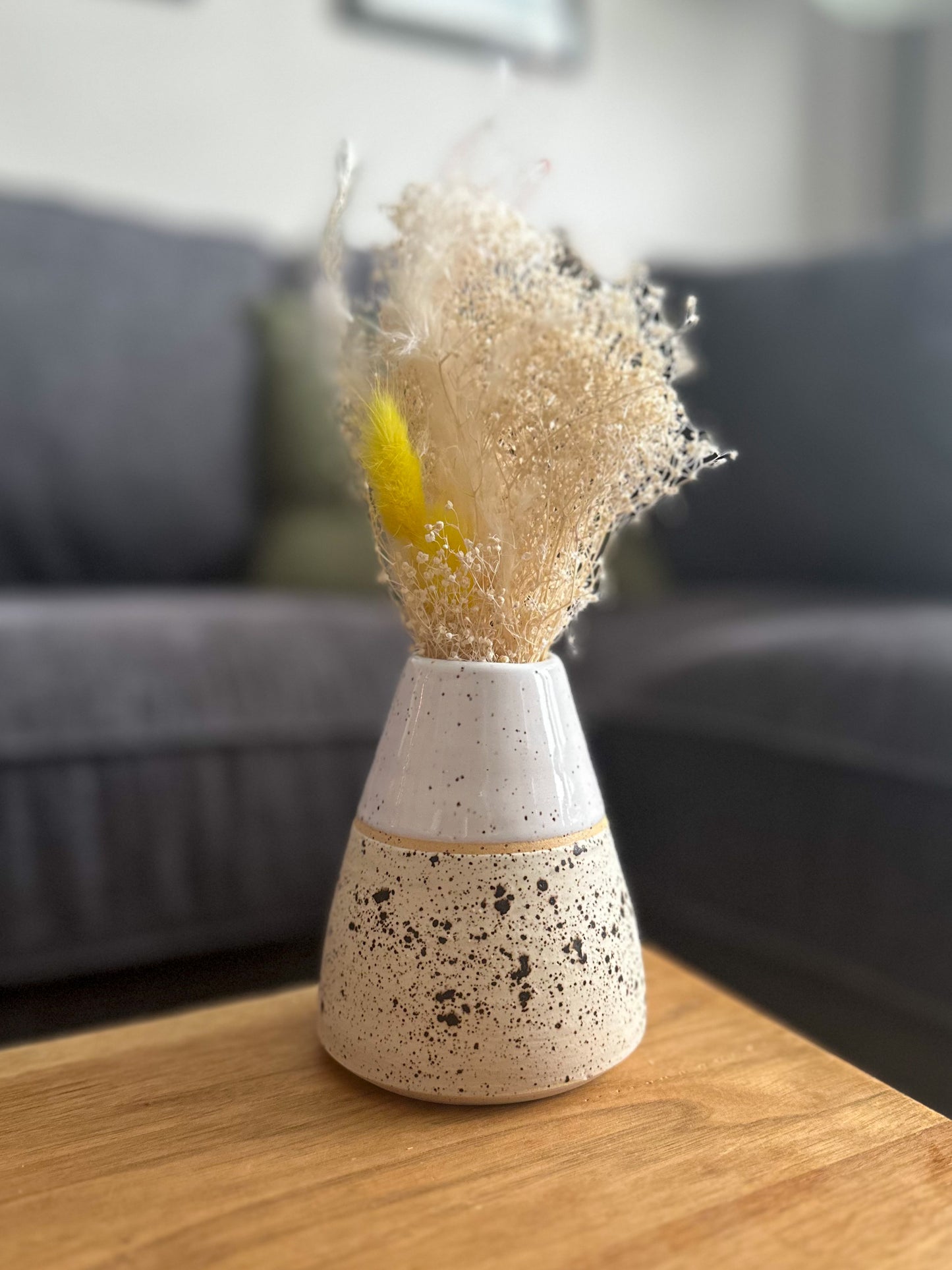 WINTERWOOD + WHITE DUOTONE BUD VASE
