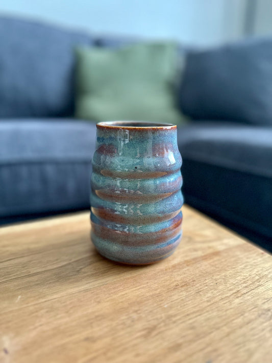 BLUE/PURPLE HUE WAVY CUP