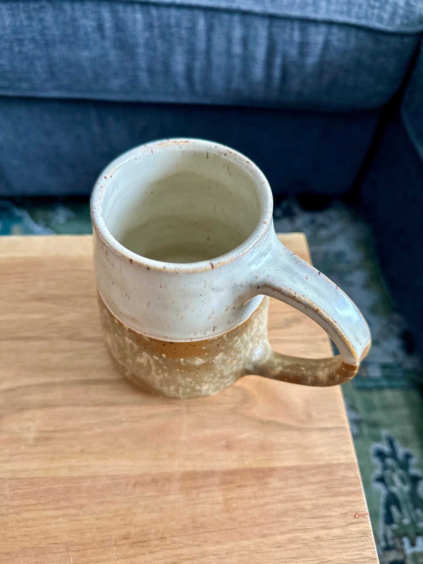 BIRCH + BROWN DUO TONE GRID MUG