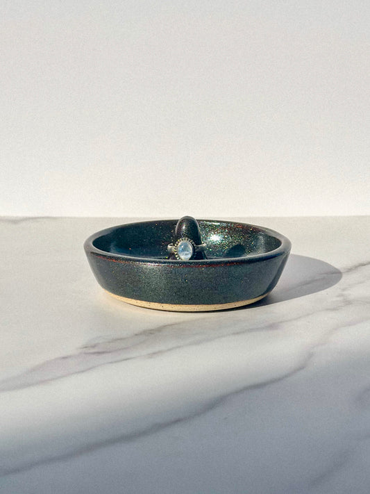 RING HOLDER - SPARKLY BLACK