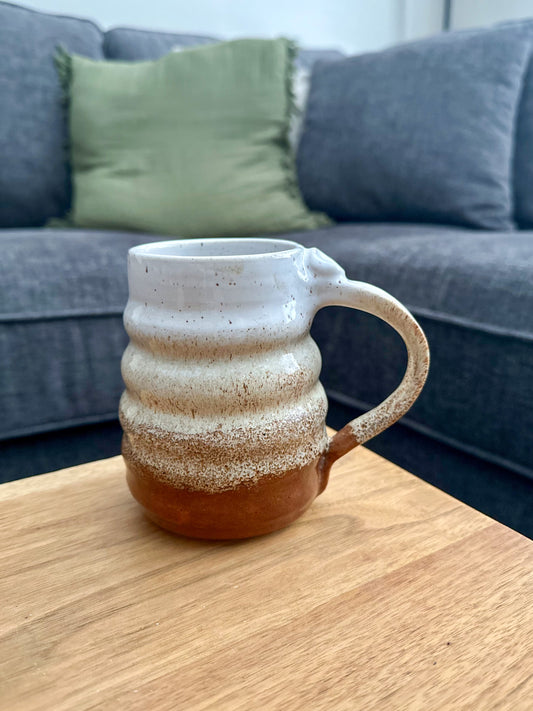 VINTAGE 3-TONE WAVY MUG