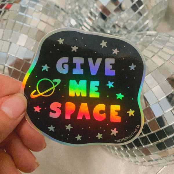 SPACE HOLOGRAPHIC STICKER