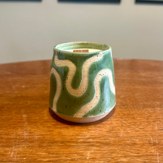 GREEN ABSTRACT VESSEL - CITRUS BALSAM CANDLE