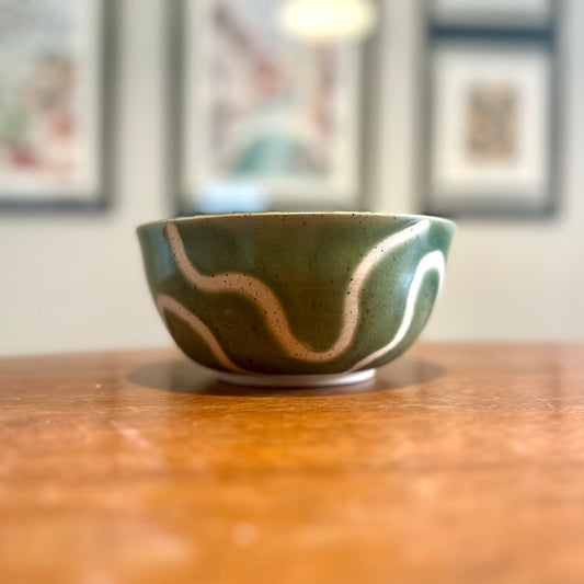 SMALL BOWL - ABSTRACT GREEN