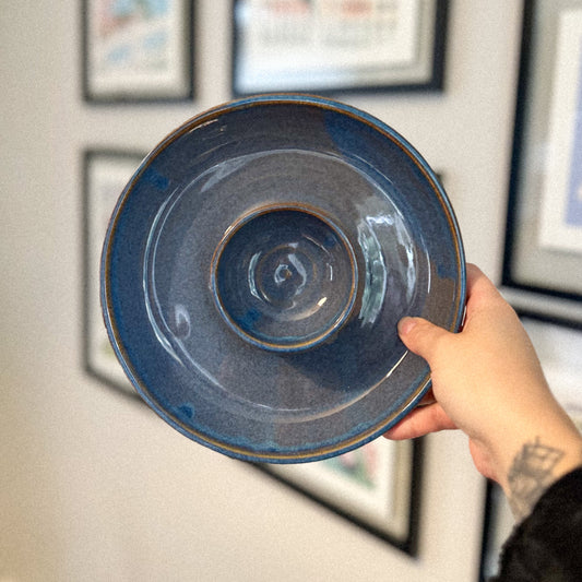 CHIP & DIP BOWL - BLUE