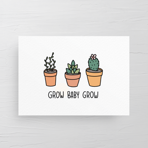 GROW BABY GROW CARD