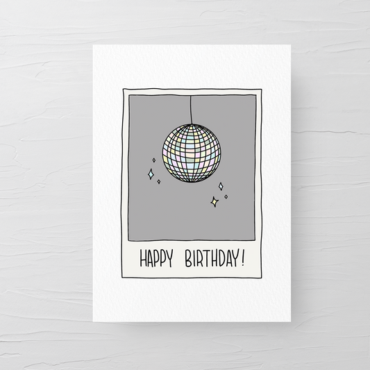 DISCO BIRTHDAY CARD