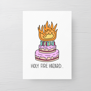 FIRE HAZARD CARD