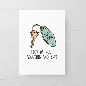 ADULTING AND SHIT CARD