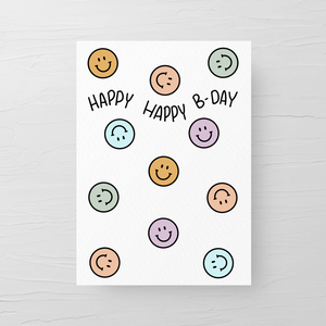 HAPPY HAPPY B-DAY CARD