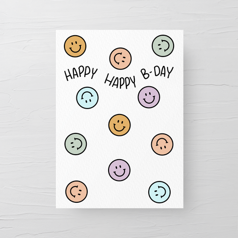 HAPPY HAPPY B-DAY CARD