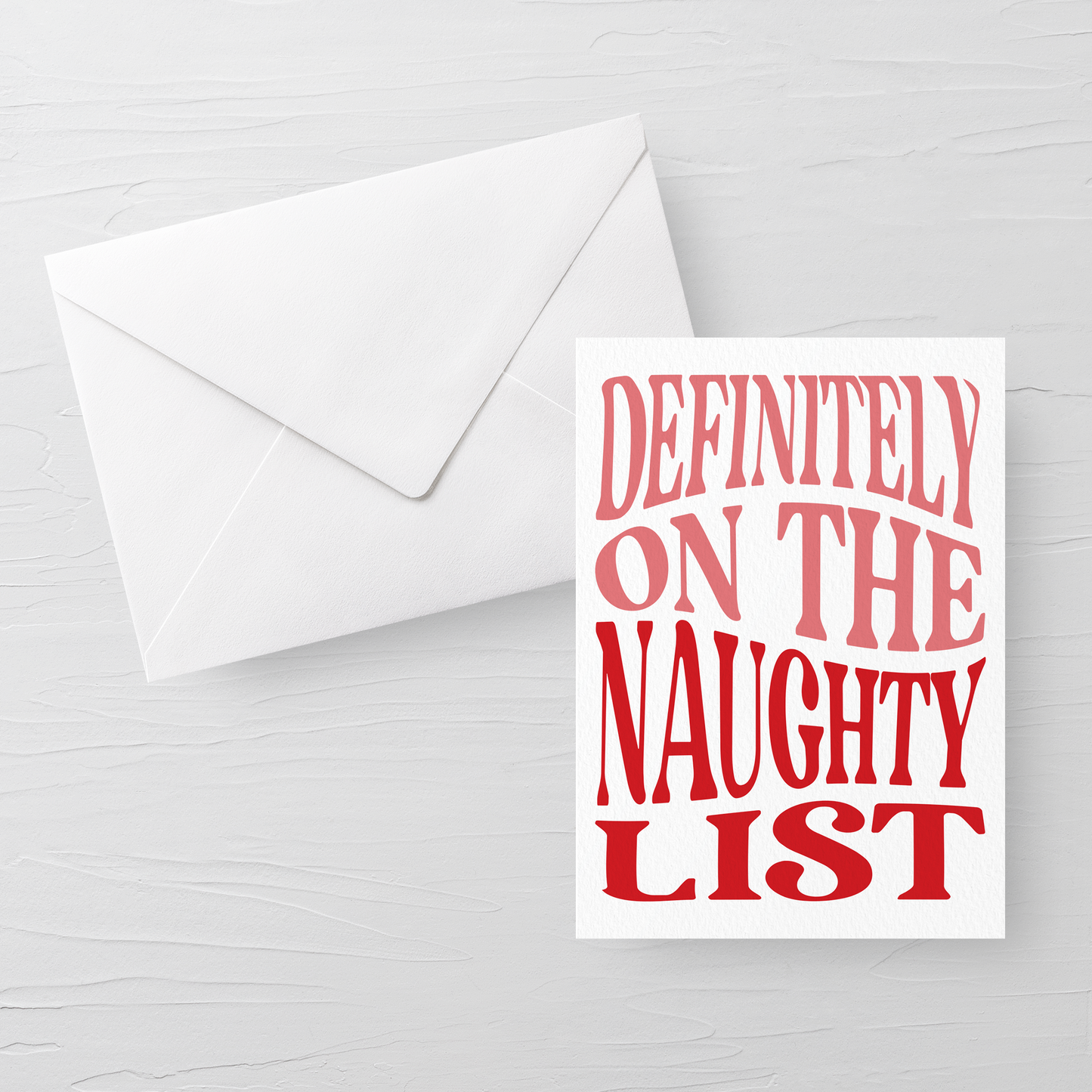 NAUGHTY LIST CARD