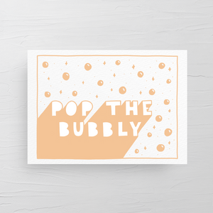 POP THE BUBBLY CARD