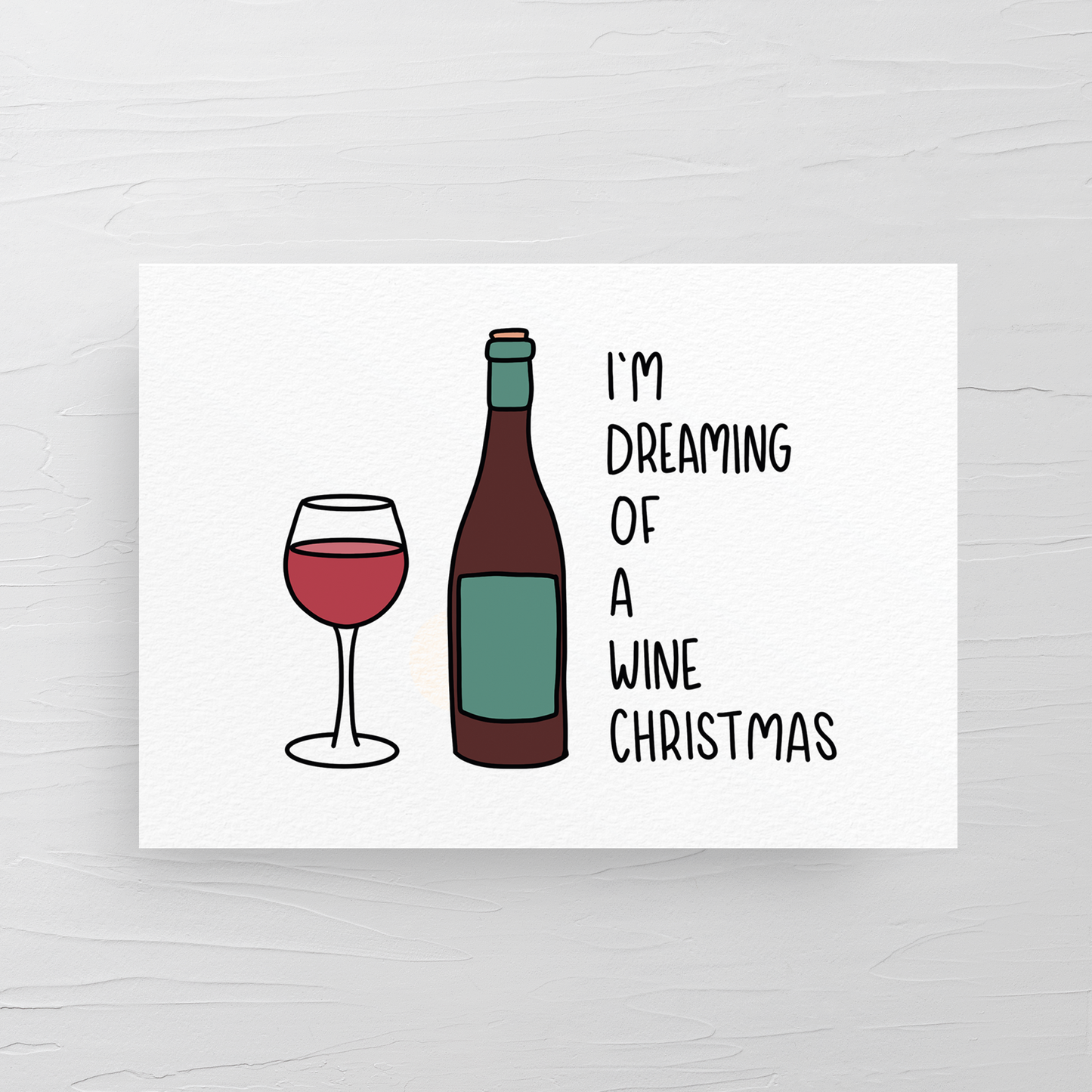 WINE CHRISTMAS CARD